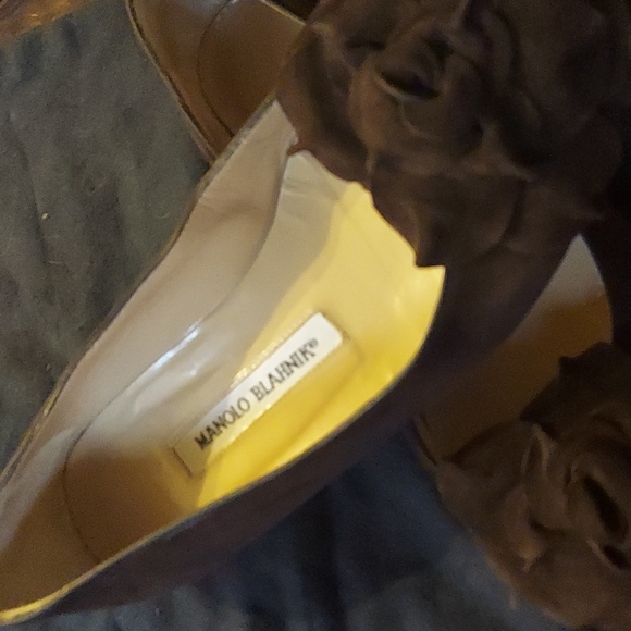 MANOLO SUEDE LOAFERS EUR 35 - Picture 7 of 8